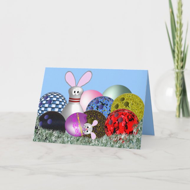 Tarjeta Festiva ¿Huevos de Pascua? (Anverso)