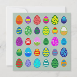 Tarjeta Festiva Huevos de Pascua