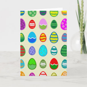 Tarjeta Festiva Huevos de Pascua