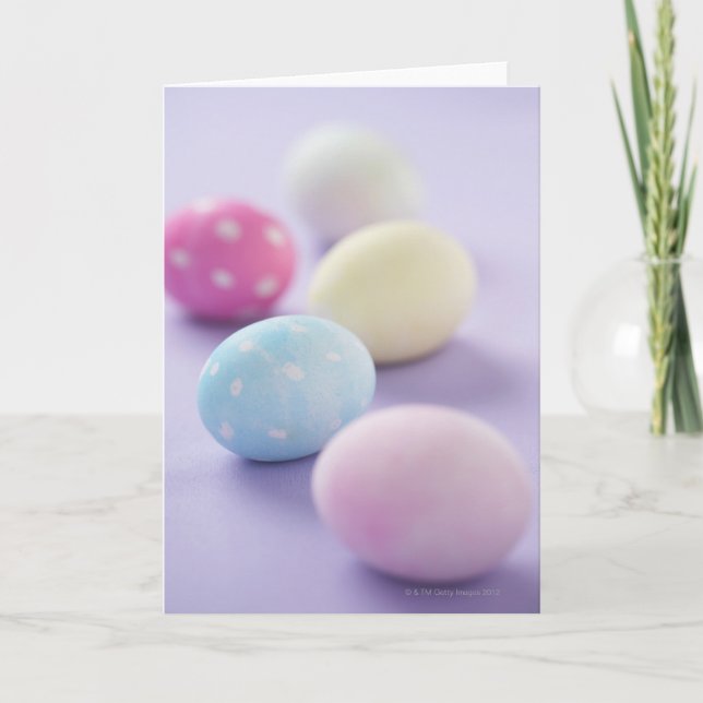 Tarjeta Festiva Huevos de Pascua (Anverso)