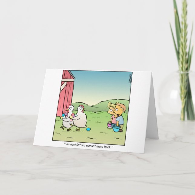 Tarjeta Festiva Huevos de Pascua (Anverso)