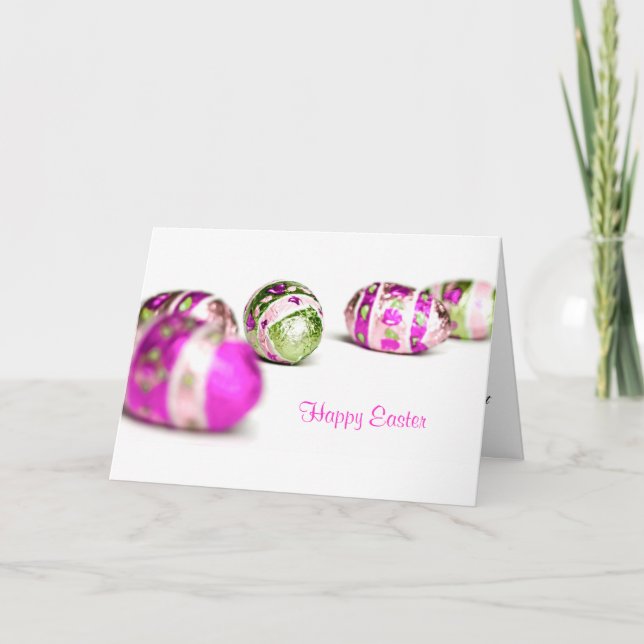 Tarjeta Festiva Huevos de Pascua (Anverso)