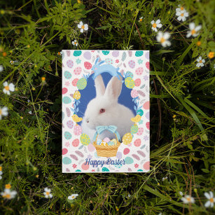 Tarjeta Festiva Huevos de Pascua de Conejo Conejo Conejo Conejo