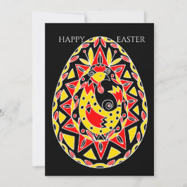 Tarjeta Festiva Huevos de Pascua de Pysanky