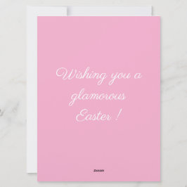 Tarjeta Festiva Huevos de Pascua de Ropa Interior Rosa Blonde Pinu