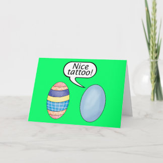 Tarjeta Festiva Huevos de Pascua de Tattoo bonitos