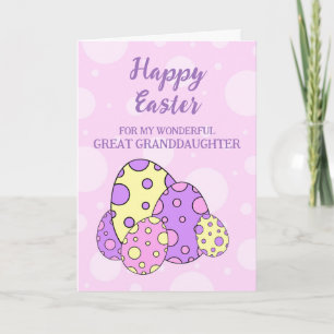 Tarjeta Festiva Huevos de Pascua Feliz Abuela de Pascua