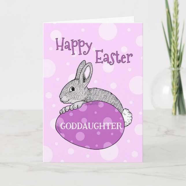 Tarjeta Festiva Huevos de Pascua Feliz Diosa de Pascua (Anverso)