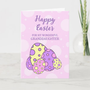 Tarjeta Festiva Huevos de Pascua Feliz Nieta de Pascua