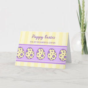 Tarjeta Festiva Huevos de Pascua Feliz Primo de Pascua