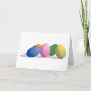Tarjeta Festiva Huevos de Pascua Gradiente