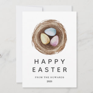 Tarjeta Festiva Huevos de Pascua modernos elegantes Foto de Feli