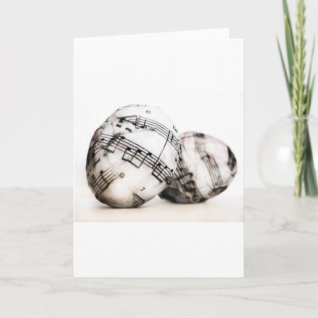 Tarjeta Festiva Huevos de Pascua musicales (Anverso)