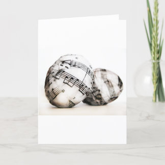 Tarjeta Festiva Huevos de Pascua musicales
