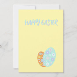 Tarjeta Festiva Huevos Decorativos de Pascua
