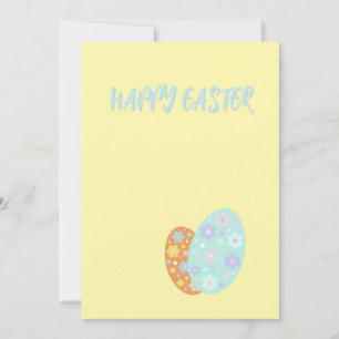 Tarjeta Festiva Huevos Decorativos de Pascua