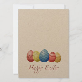 Tarjeta Festiva Huevos felices de Pascua