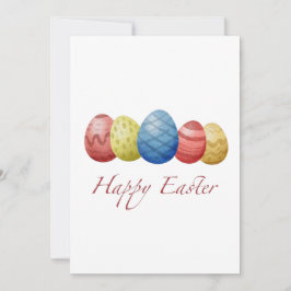 Tarjeta Festiva Huevos felices de Pascua