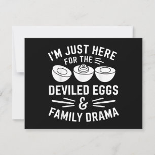 Tarjeta Festiva Huevos Rellenos Drama Familiar Regalo Divertido pa