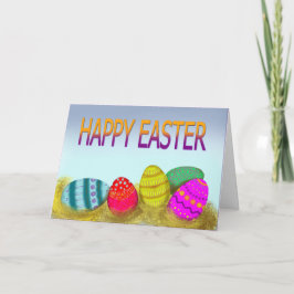 Tarjeta Festiva Huevos y Semana Santa