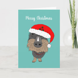 Tarjeta Festiva Hugo, el perro salchicha