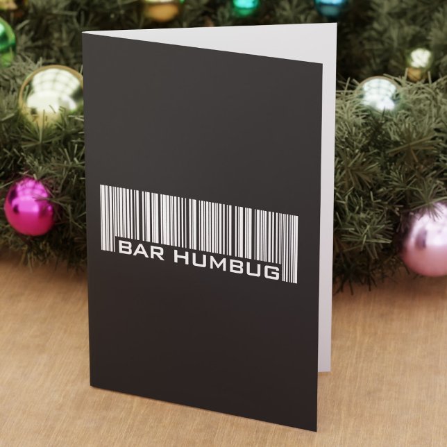 Tarjeta Festiva Humbug Bar - Regalo de Navidades alternativos (Subido por el creador)