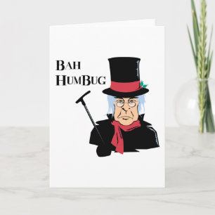 Tarjeta Festiva Humbug Scrooge