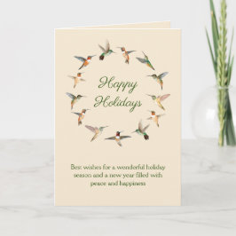 Tarjeta Festiva Hummingbird