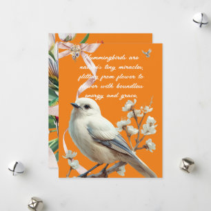 TARJETA FESTIVA HUMMINGBIRDS