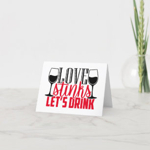 Tarjeta Festiva Humor contra San Valentín   El amor apesta así que