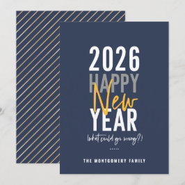 Tarjeta Festiva Humor de Año Nuevo Feliz 2023