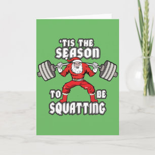 Tarjeta Festiva Humor de navidades: Plaza Santa Claus