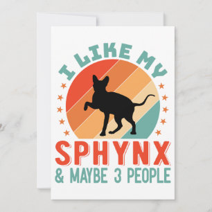 Tarjeta Festiva Humor de propietario de gato sin pelo canadiense