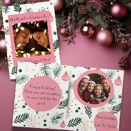 Tarjeta Festiva Humor de vacaciones todo lo que quiero para los Na