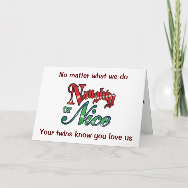 TARJETA FESTIVA HUMOR GEMANDERO AGUJERO/AGRADABLE PARA PADRES DE N (Anverso)