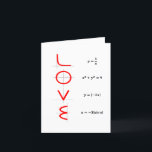 Tarjeta Festiva Humor nervioso | Math and Science Geek Love Graph<br><div class="desc">¡Los nervios también necesitan amor! Un diseño de humor de ecuaciones matemáticas geniales, geek (casi exacto) perfecto para cualquier geek científico. La tipografía moderna de escritura con letras a mano con letras en el cepillo, que incluye un guión casual con letras a mano, es una excelente manera de divertirse en...</div>
