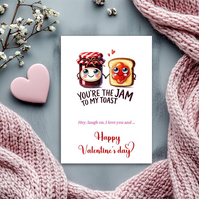 Tarjeta Festiva Humor Valentine Card with Silly Fruit Characters (Humor Valentine Card with Silly Fruit Characters)