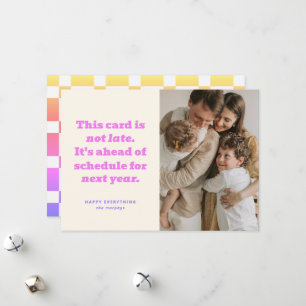 Tarjeta Festiva Humorístico Antes De La Fecha Programada De La Tar