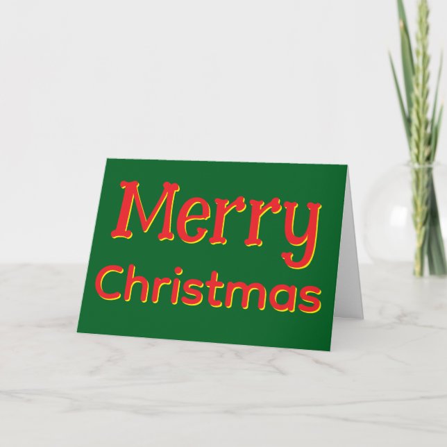 Tarjeta Festiva Humorous funny grouchy Christmas card (Anverso)