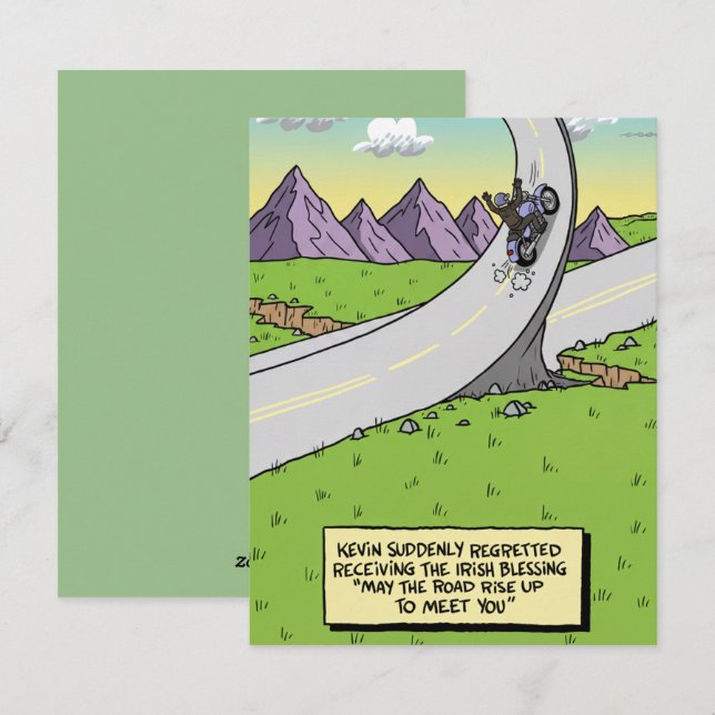 Tarjeta Festiva Humorous St Patrick’s Day Greeting (Anverso / Reverso)