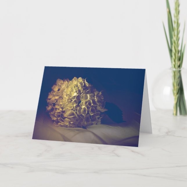 Tarjeta Festiva Hydrangea del Victorian (Anverso)