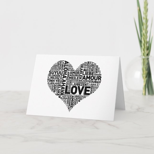 TARJETA FESTIVA I AMOR DEL CORAZÓN (Anverso)