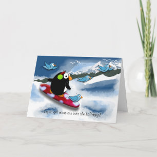 Tarjeta Festiva I C Pingüino