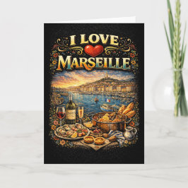 Tarjeta Festiva I love Marseille