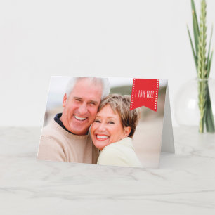 Tarjeta Festiva I Love You. Personalizado el día de San Valentín F