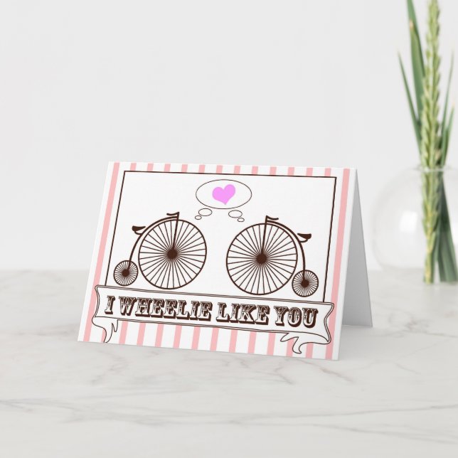 Tarjeta Festiva I Wheelie Like You! (Anverso)
