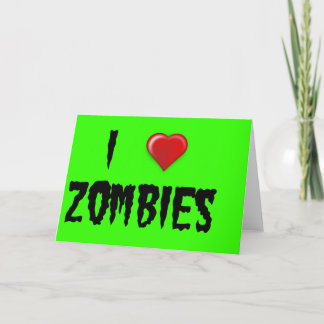 Tarjeta Festiva I zombis del corazón
