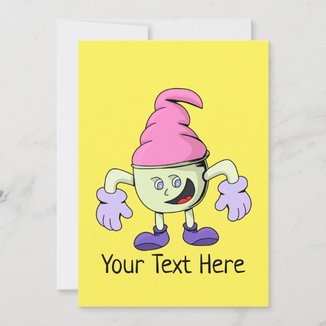 Tarjeta Festiva Ice Cream Christmas Birthday Gift Card (Anverso)