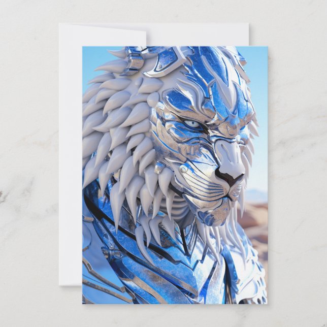 Tarjeta Festiva Ice Kitty (Anverso)