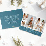 Tarjeta Festiva ICE Merry Christmas Elegant 6 Collage Photo<br><div class="desc">Comparte lo más destacado de tu familia con esta tarjeta de Navidades de este año en revisión que presenta un diseño simple, mínimo y limpio. El frente incluye un collage moderno de 6 fotos, acompañado del saludo festivo "Feliz Navidad" en un elegante tipo de letra serif con un color de...</div>